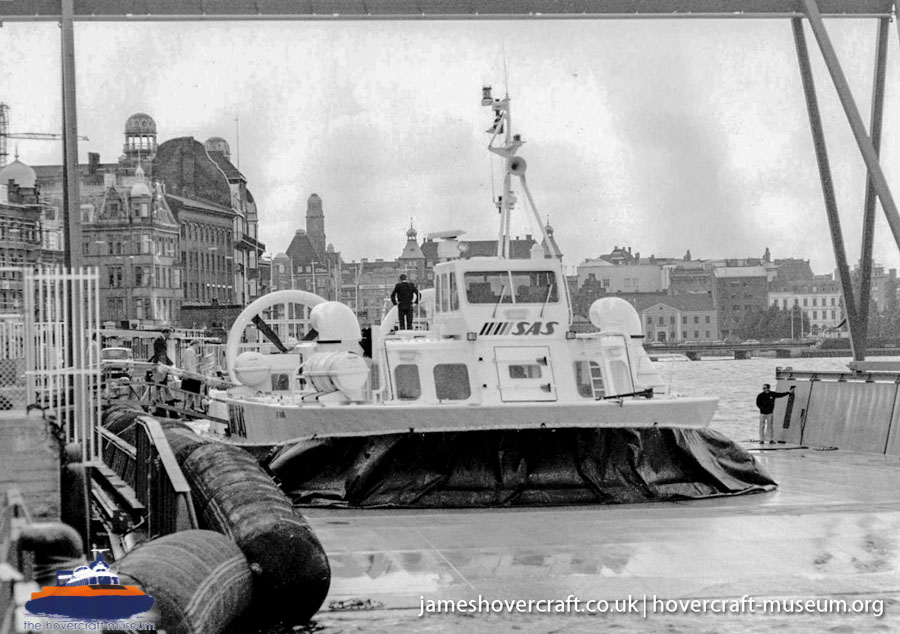 AP1-88 hovercraft with the Scandinavian company SAS -  (credit: The <a href='http://www.hovercraft-museum.org/' target='_blank'>Hovercraft Museum Trust</a>).